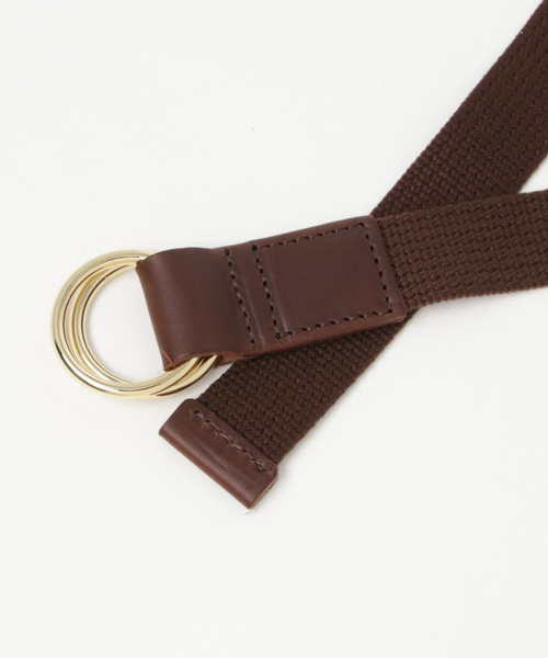 RIVE DROITE（リヴドロワ）の「Wリングロングベルト（ベルト・レディース・ブラウン/アイボリー・FREE）」の3枚目の写真