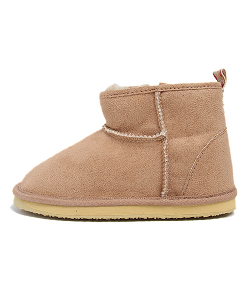 green label relaxing(グリーンレーベルリラクシング)の「EX PONY GO ROUND ボアショートブーツ†(ブーツ・キッズ・Beige/PINK/ナチュラル/ダークブラウン/ライトピンク・14cm/15cm/16cm/17cm/18cm)」の4枚目の写真