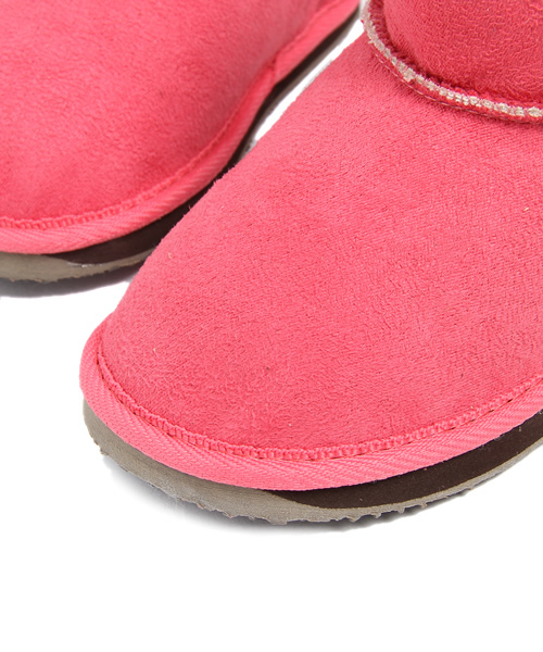 green label relaxing(グリーンレーベルリラクシング)の「EX PONY GO ROUND ボアショートブーツ†(ブーツ・キッズ・Beige/PINK/ナチュラル/ダークブラウン/ライトピンク・14cm/15cm/16cm/17cm/18cm)」の9枚目の写真