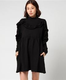 PUNYUS | 裏毛フリルワンピース(ワンピース)