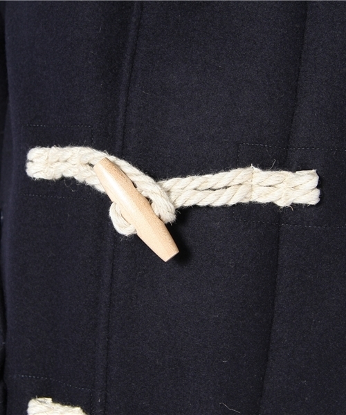 BEAMS BOY(ビームスボーイ)の「BEAMS BOY / メルトンウール チンストダッフル(ダッフルコート・レディース・カーキ/ネイビー・ONE SIZE)」の9枚目の写真