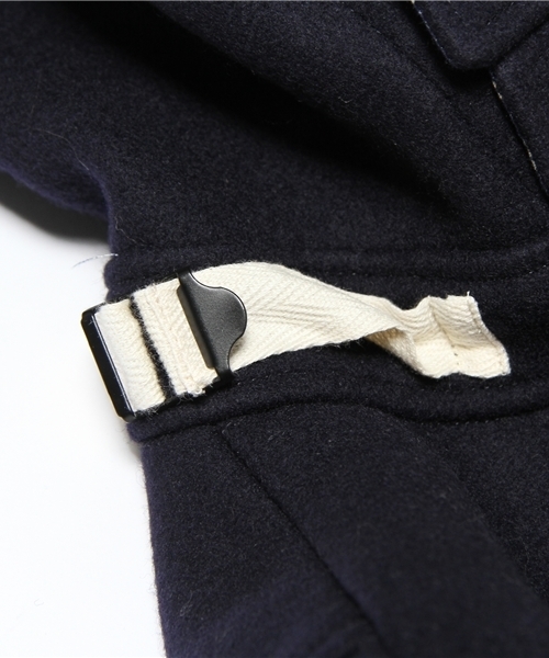 BEAMS BOY(ビームスボーイ)の「BEAMS BOY / メルトンウール チンストダッフル(ダッフルコート・レディース・カーキ/ネイビー・ONE SIZE)」の13枚目の写真