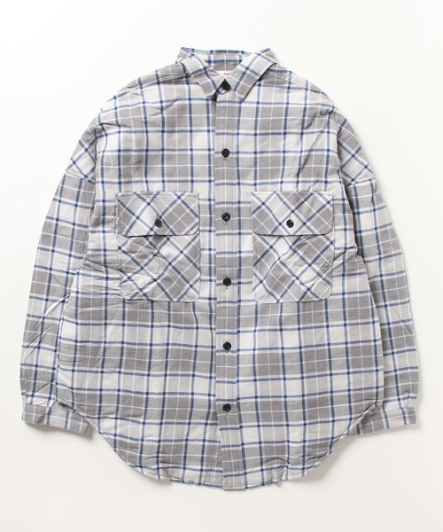 VOTE MAKE NEW CLOTHES(ボートメイクニュークローズ)の「VOTE MAKE NEW CLOTHES ヴォートメイクニュークローズ MARVEL BIG SHIRTS W/QUILT マーベルビッグシャツ(シャツ/ブラウス・メンズ・レッド/ブルー・SMALL/MEDIUM/LARGE)」の6枚目の写真