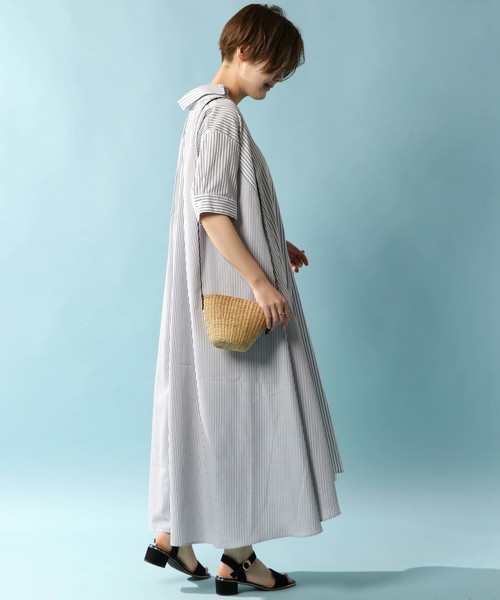 notch.(ノッチ)の「ストライプマキシワンピース(ワンピース・レディース・ブラック/ブルー・M)」の14枚目の写真