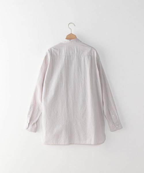 STILL BY HAND（スティルバイハンド）の「＜STILL BY HAND＞ LONG SHIRT/シャツ（シャツ/ブラウス・メンズ・ライトブルー/ベージュ・50/46/48）」の5枚目の写真