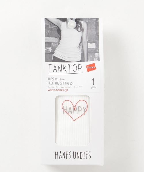 SLOBE IENA（スローブイエナ）の「HANES タンクトップ◆（タンクトップ・レディース・ホワイト/ブラック/カーキ/グレー・FREE）」の8枚目の写真