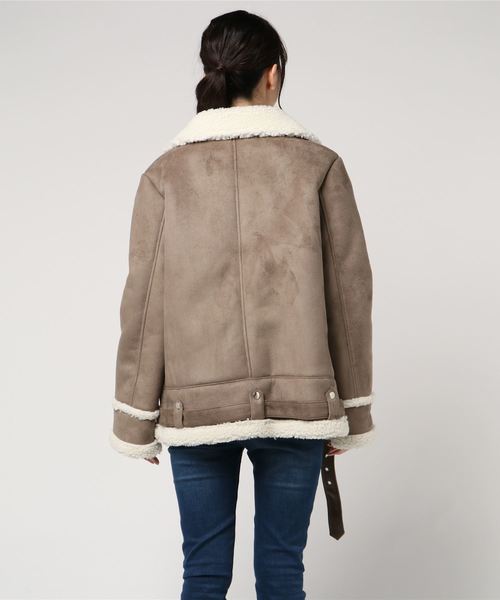 ENVYM（アンビー）の「ボンバーＪＫ（その他アウター・レディース・ブラック/ブラウン/ホワイト・FREE）」の6枚目の写真