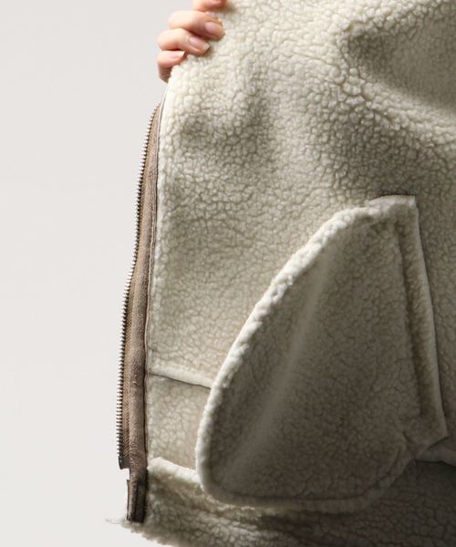 ENVYM（アンビー）の「ボンバーＪＫ（その他アウター・レディース・ブラック/ブラウン/ホワイト・FREE）」の7枚目の写真