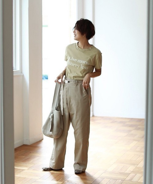 TODAYFUL（トゥデイフル）の「Wラップチノパンツ（その他パンツ・レディース・ベージュ/キナリ・36inch/38inch）」の8枚目の写真