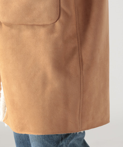 BAYFLOW（ベイフロー）の「フェイクムートンリバーシブルコート（ムートンコート・レディース・ナチュラル/ブラウン系その他/ブラック・SMALL/MEDIUM）」の17枚目の写真