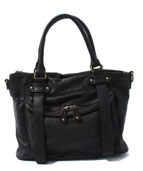 mystic(ミスティック)の「2WAYレザー中(トートバッグ・レディース・ベージュ/ダークブラウン/ブラック・フリ-)」の3枚目の写真