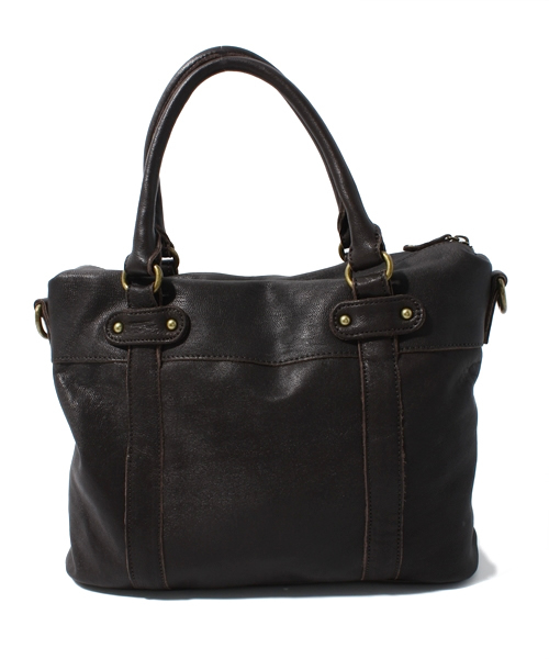 mystic(ミスティック)の「2WAYレザー中(トートバッグ・レディース・ベージュ/ダークブラウン/ブラック・フリ-)」の6枚目の写真