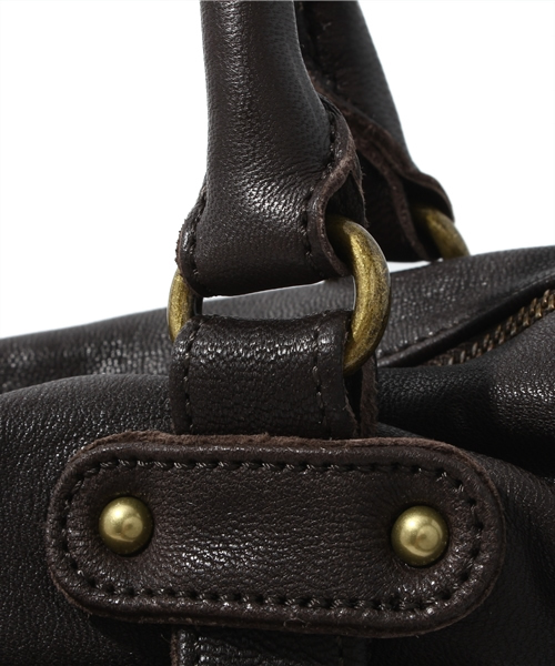 mystic(ミスティック)の「2WAYレザー中(トートバッグ・レディース・ベージュ/ダークブラウン/ブラック・フリ-)」の7枚目の写真