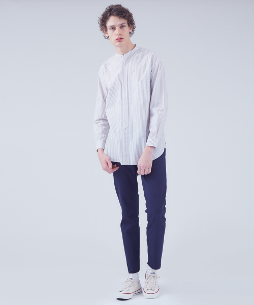 ABAHOUSE GRAY(アバハウスグレイ)の「【展開店舗限定】カラースキニーサテン5Pパンツ(KAK/NAV)(その他パンツ・メンズ・ネイビー/カーキ・44/46/48/50)」の5枚目の写真