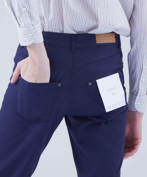 ABAHOUSE GRAY(アバハウスグレイ)の「【展開店舗限定】カラースキニーサテン5Pパンツ(KAK/NAV)(その他パンツ・メンズ・ネイビー/カーキ・44/46/48/50)」の7枚目の写真