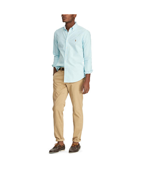 POLO RALPH LAUREN（ポロ ラルフ ローレン）の「クラシック フィット ストライプド シャツ（シャツ/ブラウス・メンズ・ピンク系2/ブルー系その他/ライトブルー・MEDIUM/SMALL/LARGE/X-SMALL）」の4枚目の写真