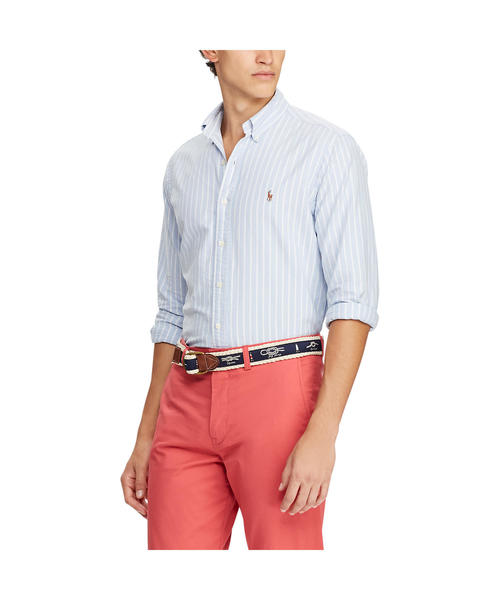 POLO RALPH LAUREN（ポロ ラルフ ローレン）の「クラシック フィット ストライプド シャツ（シャツ/ブラウス・メンズ・ピンク系2/ブルー系その他/ライトブルー・MEDIUM/SMALL/LARGE/X-SMALL）」の11枚目の写真