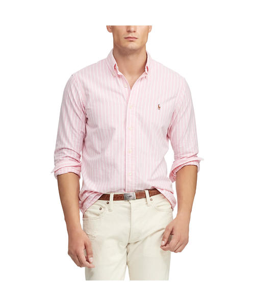 POLO RALPH LAUREN（ポロ ラルフ ローレン）の「クラシック フィット ストライプド シャツ（シャツ/ブラウス・メンズ・ピンク系2/ブルー系その他/ライトブルー・MEDIUM/SMALL/LARGE/X-SMALL）」の8枚目の写真