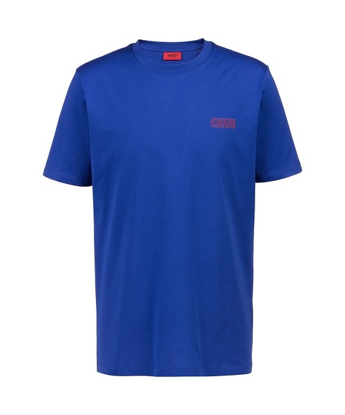 HUGO(ヒューゴ)の「レギュラーフィット ショートスリーブ クルーネック Tシャツ ウィズ HUGOリバースロゴ(Tシャツ/カットソー・メンズ・バーガンディー/ブルー・XS/L/M/S/XL)」の6枚目の写真