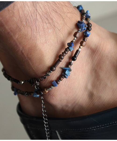 VIVIFY（ビビファイ）の「ネックレス/ブレスレット/ビーズ/バリエーション（ネックレス・メンズ・ダークブラウン/グリーン/ブルー/パープル/レッド/ホワイト/ブラック/オレンジ・フリー/FREE）」の16枚目の写真