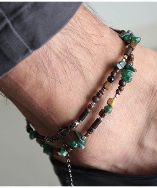 VIVIFY（ビビファイ）の「ネックレス/ブレスレット/ビーズ/バリエーション（ネックレス・メンズ・ダークブラウン/グリーン/ブルー/パープル/レッド/ホワイト/ブラック/オレンジ・フリー/FREE）」の15枚目の写真