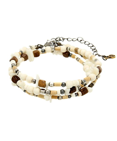 VIVIFY（ビビファイ）の「ネックレス/ブレスレット/ビーズ/バリエーション（ネックレス・メンズ・ダークブラウン/グリーン/ブルー/パープル/レッド/ホワイト/ブラック/オレンジ・フリー/FREE）」の2枚目の写真