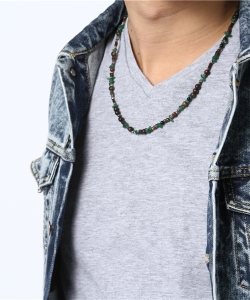 VIVIFY（ビビファイ）の「ネックレス/ブレスレット/ビーズ/バリエーション（ネックレス・メンズ・ダークブラウン/グリーン/ブルー/パープル/レッド/ホワイト/ブラック/オレンジ・フリー/FREE）」の21枚目の写真