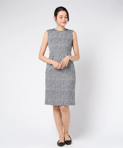 A/C DESIGN BY ALPHA CUBIC（エーシーデザインバイアルファキュービック）の「レオパードワンピース（ワンピース・レディース・ブラック/ベージュ・11号/9号/13号）」の5枚目の写真
