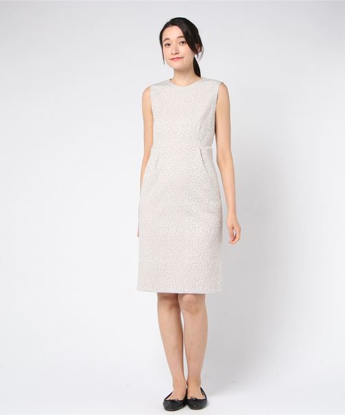 A/C DESIGN BY ALPHA CUBIC（エーシーデザインバイアルファキュービック）の「レオパードワンピース（ワンピース・レディース・ブラック/ベージュ・11号/9号/13号）」の6枚目の写真