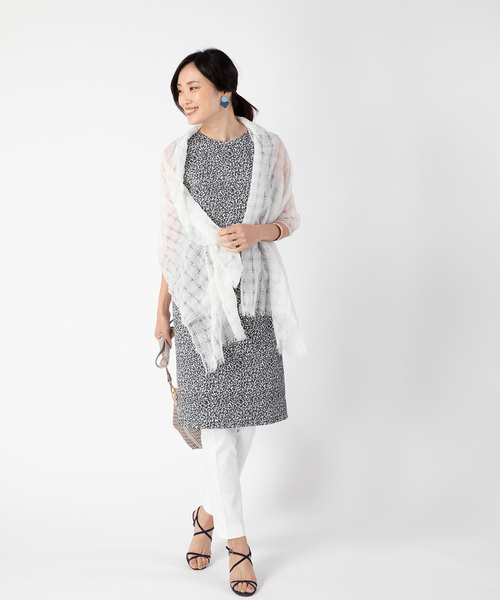 A/C DESIGN BY ALPHA CUBIC（エーシーデザインバイアルファキュービック）の「レオパードワンピース（ワンピース・レディース・ブラック/ベージュ・11号/9号/13号）」の19枚目の写真