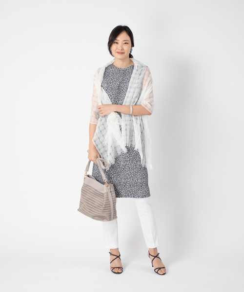 A/C DESIGN BY ALPHA CUBIC（エーシーデザインバイアルファキュービック）の「レオパードワンピース（ワンピース・レディース・ブラック/ベージュ・11号/9号/13号）」の22枚目の写真