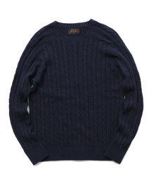 BEAMS PLUS | ○BEAMS PLUS / ケーブル クルーネック ニット(ニット/セーター)