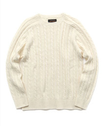 BEAMS PLUS | ○BEAMS PLUS / ケーブル クルーネック ニット(ニット/セーター)