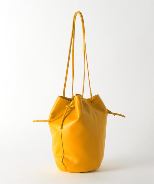 green label relaxing（グリーンレーベルリラクシング）の「○[ア・ラ・マルヴァ]A.la Malva CFC 巾着 MINI バッグ（ショルダーバッグ・レディース・シルバー/ホワイト/イエロー・FREE）」の4枚目の写真