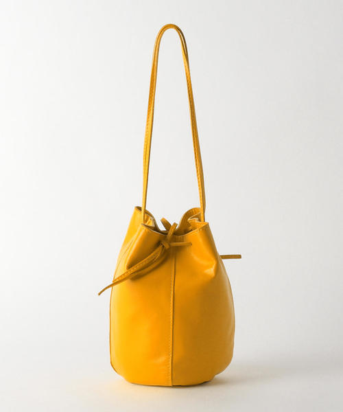 green label relaxing（グリーンレーベルリラクシング）の「○[ア・ラ・マルヴァ]A.la Malva CFC 巾着 MINI バッグ（ショルダーバッグ・レディース・シルバー/ホワイト/イエロー・FREE）」の5枚目の写真