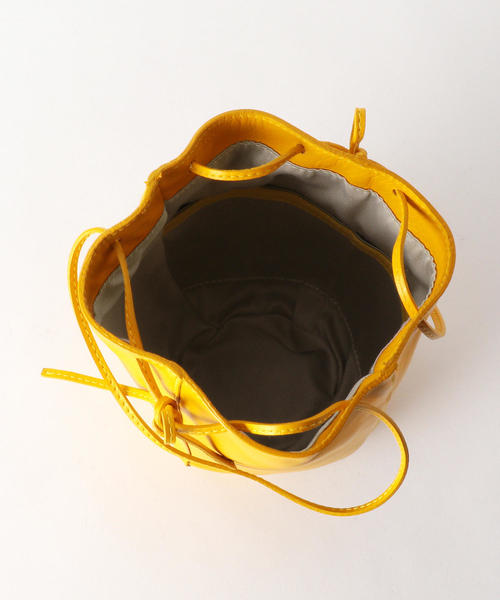 green label relaxing（グリーンレーベルリラクシング）の「○[ア・ラ・マルヴァ]A.la Malva CFC 巾着 MINI バッグ（ショルダーバッグ・レディース・シルバー/ホワイト/イエロー・FREE）」の10枚目の写真