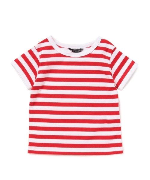 marimekko（マリメッコ）の「marimekko / baby LYHYTHIHA ボーダーT (86㎝)（Tシャツ/カットソー・キッズ・ブラック/レッド/ブルー・86/80）」の3枚目の写真