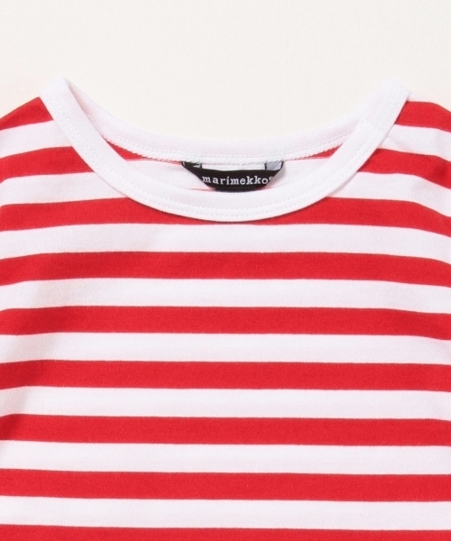 marimekko（マリメッコ）の「marimekko / baby LYHYTHIHA ボーダーT (86㎝)（Tシャツ/カットソー・キッズ・ブラック/レッド/ブルー・86/80）」の15枚目の写真