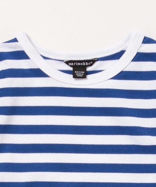 marimekko（マリメッコ）の「marimekko / baby LYHYTHIHA ボーダーT (86㎝)（Tシャツ/カットソー・キッズ・ブラック/レッド/ブルー・86/80）」の18枚目の写真