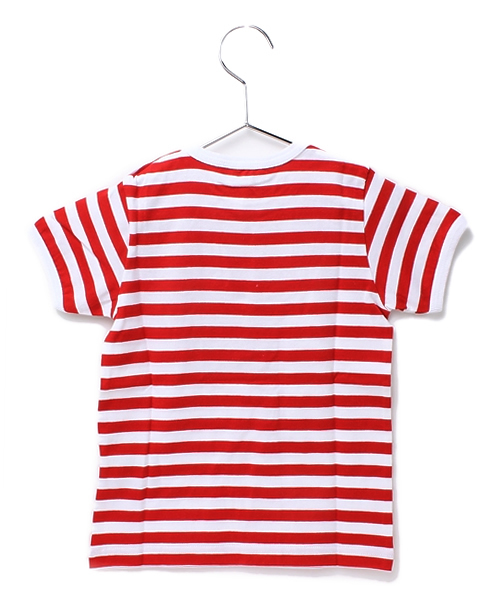 marimekko（マリメッコ）の「marimekko / baby LYHYTHIHA ボーダーT (86㎝)（Tシャツ/カットソー・キッズ・ブラック/レッド/ブルー・86/80）」の4枚目の写真