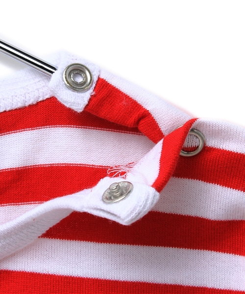 marimekko（マリメッコ）の「marimekko / baby LYHYTHIHA ボーダーT (86㎝)（Tシャツ/カットソー・キッズ・ブラック/レッド/ブルー・86/80）」の6枚目の写真