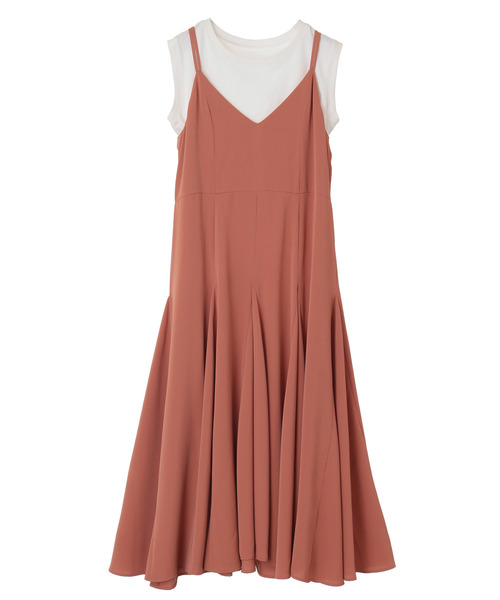 The Virgnia（ザ ヴァージニア）の「カットトップス付きキャミワンピース（ワンピース・レディース・ブラック/オレンジ・FREE）」の10枚目の写真