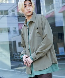 KANGOL/カンゴール 別注 L/S オーバーサイズレギュラーカラーシャツ