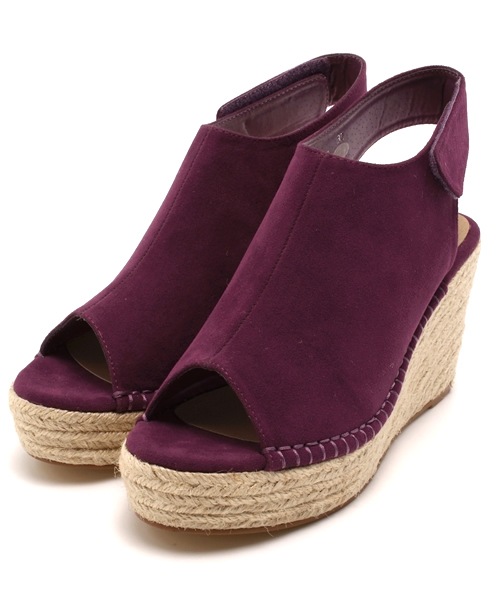 CIAOPANIC(チャオパニック)の「【Ciaopanic】ジュートウェッジ(サンダル・レディース・パープル/ブラック/グレー・36/38/37)」の1枚目の写真