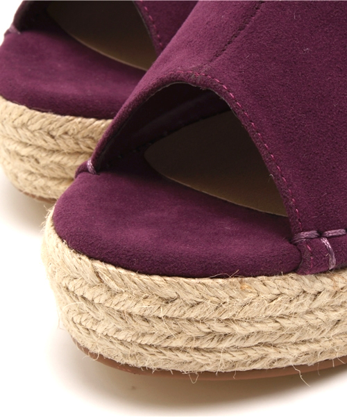 CIAOPANIC(チャオパニック)の「【Ciaopanic】ジュートウェッジ(サンダル・レディース・パープル/ブラック/グレー・36/38/37)」の7枚目の写真