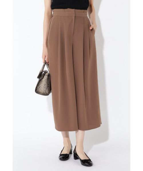 NATURAL BEAUTY BASIC（ナチュラルビューティーベーシック）の「タックイージーワイドパンツ（その他パンツ・レディース・ブラック/ブラウン・SMALL/MEDIUM）」の5枚目の写真