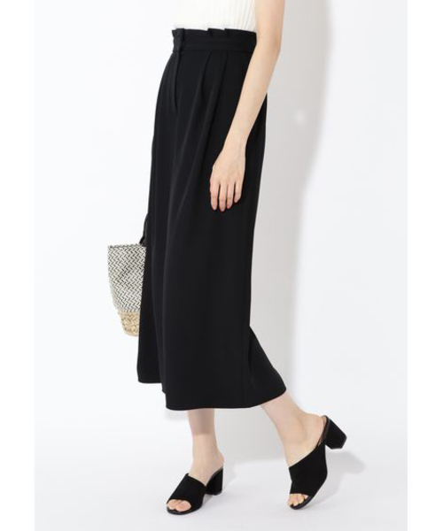 NATURAL BEAUTY BASIC（ナチュラルビューティーベーシック）の「タックイージーワイドパンツ（その他パンツ・レディース・ブラック/ブラウン・SMALL/MEDIUM）」の12枚目の写真