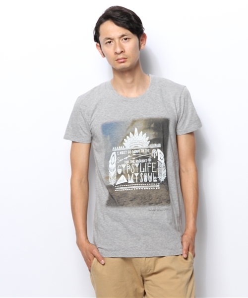 goa（ゴア）の「Palm Beach tee（Tシャツ/カットソー・メンズ・オフホワイト/グレー・FREE）」の2枚目の写真