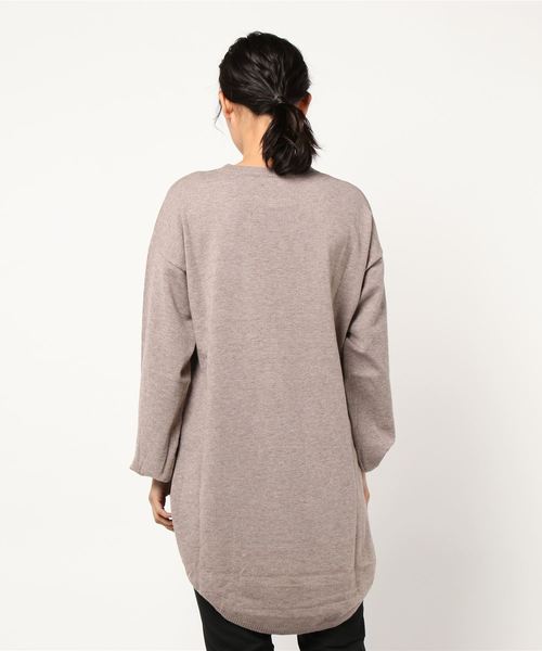 rps(アールピーエス)の「ラウンドチュニック(チュニック・レディース・ブラック/ブラウン/モカ/グレイッシュベージュ/ブルー/オートミール・M)」の15枚目の写真