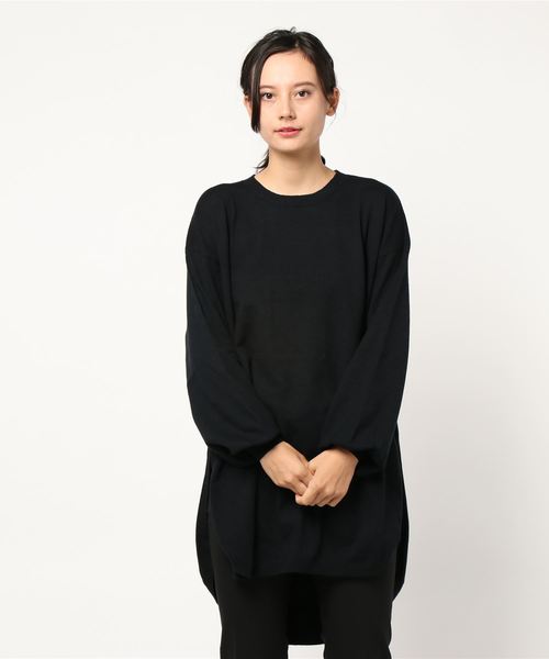 rps(アールピーエス)の「ラウンドチュニック(チュニック・レディース・ブラック/ブラウン/モカ/グレイッシュベージュ/ブルー/オートミール・M)」の8枚目の写真